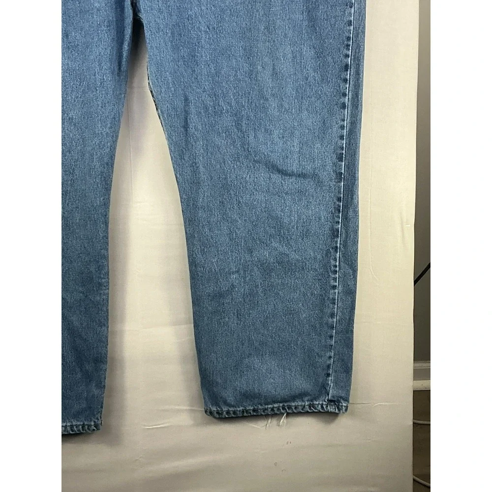 Levi's 505 Regular Fit Jeans Mens W58 L32 Blue Straight Leg 100% Cotton